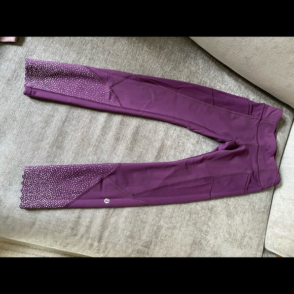 Purple Tight Reflective lululemon leggings - Picture 1 of 2